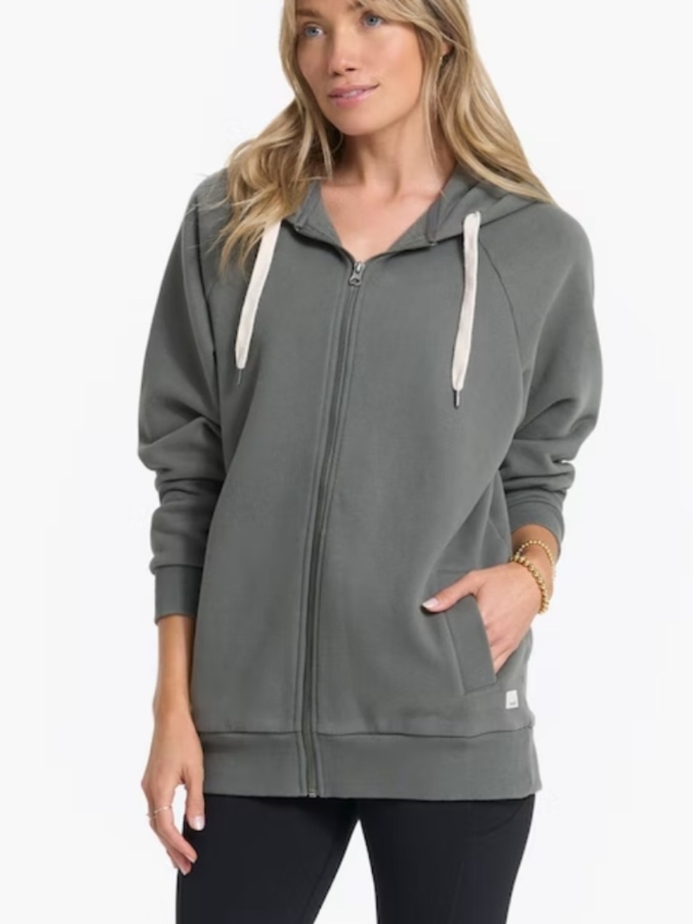 Vuori Restored Hoodie in Dust Pine